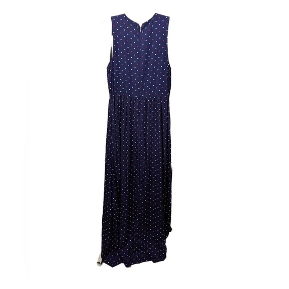 Draper James Navy Polka Dot Maxi Dress - Picture 3 of 5